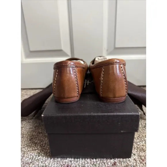 COLE HAAN Womens Air Alesandra Brown Leather Driver Loafers Size 6.5 AA Flats
