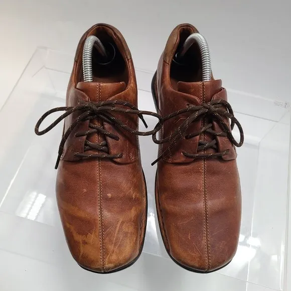 Cole Haan Zeno Mens Brown Leather Lace Up Shoes‎ Size 12M C04074