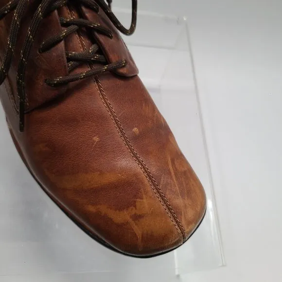Cole Haan Zeno Mens Brown Leather Lace Up Shoes‎ Size 12M C04074