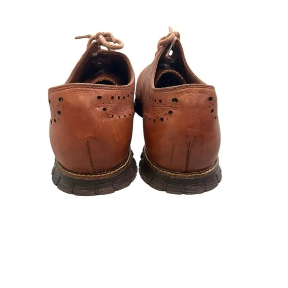 Cole‎ Haan ZeroGrand Brown Leather Wingtip Oxford Lace Up Shoes , Size 11.5W