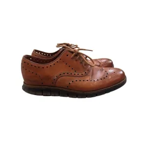 Cole‎ Haan ZeroGrand Brown Leather Wingtip Oxford Lace Up Shoes , Size 11.5W