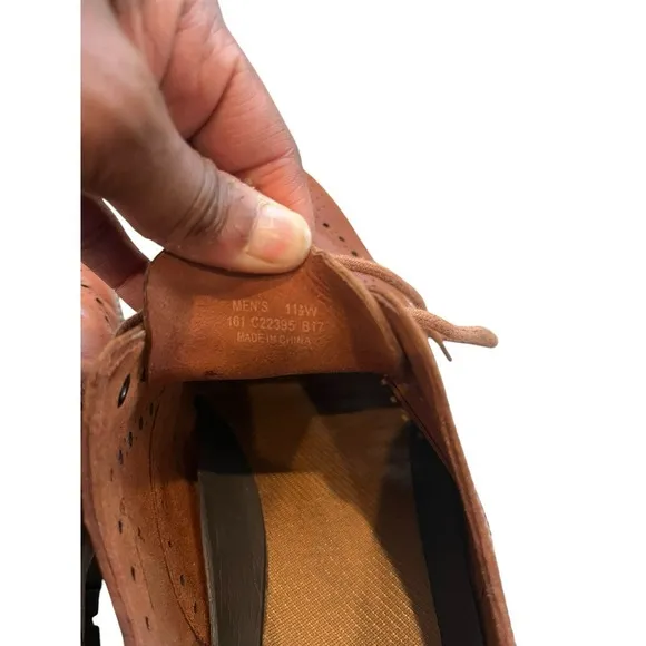 Cole‎ Haan ZeroGrand Brown Leather Wingtip Oxford Lace Up Shoes , Size 11.5W