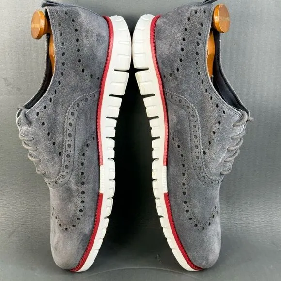 Cole Haan Zerogrand Wingtip Oxford Leather shoes extra gray men’s size 12