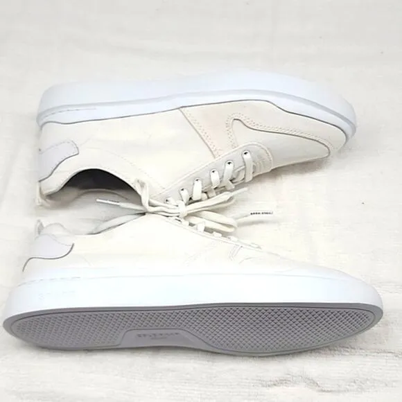 🔥COLE HAAN🔥GRANDPRO RALLY  WHITE CANVAS COURT SNEAKERS LADIES 8 NWOB🔥NICE🔥