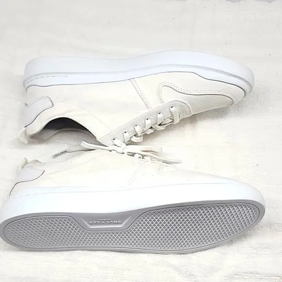 🔥COLE HAAN🔥GRANDPRO RALLY  WHITE CANVAS COURT SNEAKERS LADIES 8 NWOB🔥NICE🔥