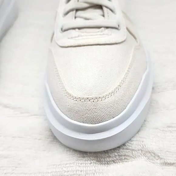 🔥COLE HAAN🔥GRANDPRO RALLY  WHITE CANVAS COURT SNEAKERS LADIES 8 NWOB🔥NICE🔥