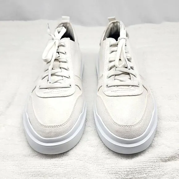 🔥COLE HAAN🔥GRANDPRO RALLY  WHITE CANVAS COURT SNEAKERS LADIES 8 NWOB🔥NICE🔥