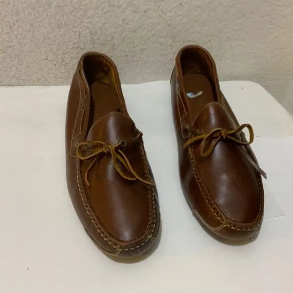 Cole Haan Gunnison Waxy Leather Boat Style Drivers  size 8.5 D