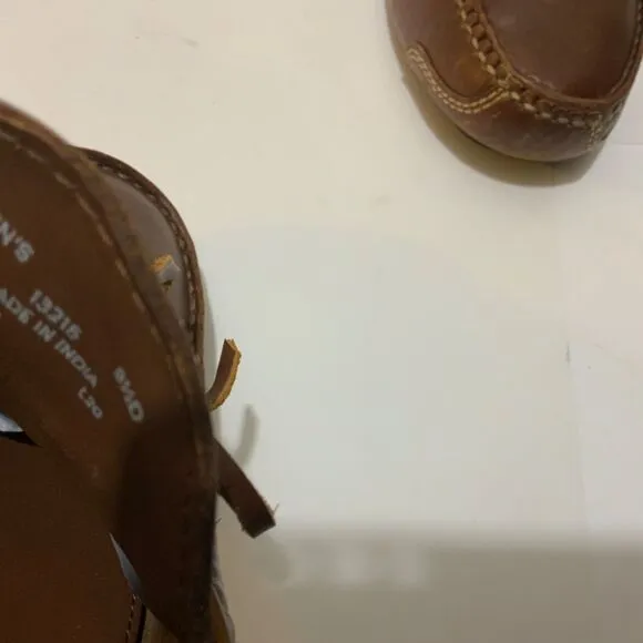 Cole Haan Gunnison Waxy Leather Boat Style Drivers  size 8.5 D