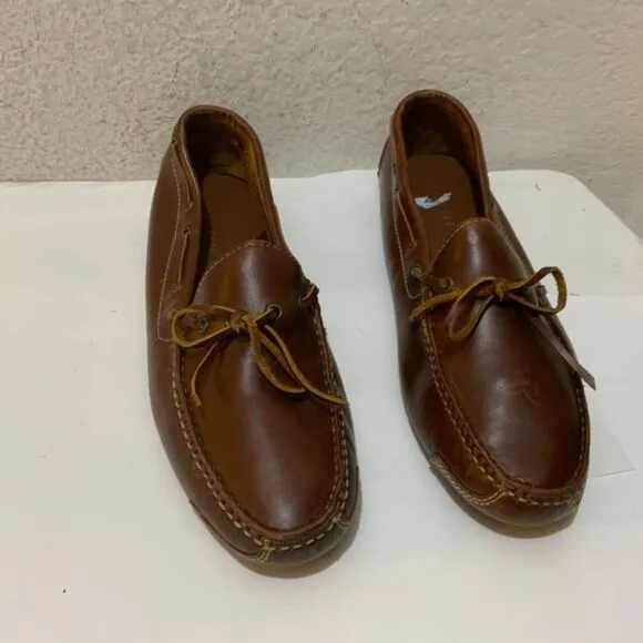 Cole Haan Gunnison Waxy Leather Boat Style Drivers  size 8.5 D