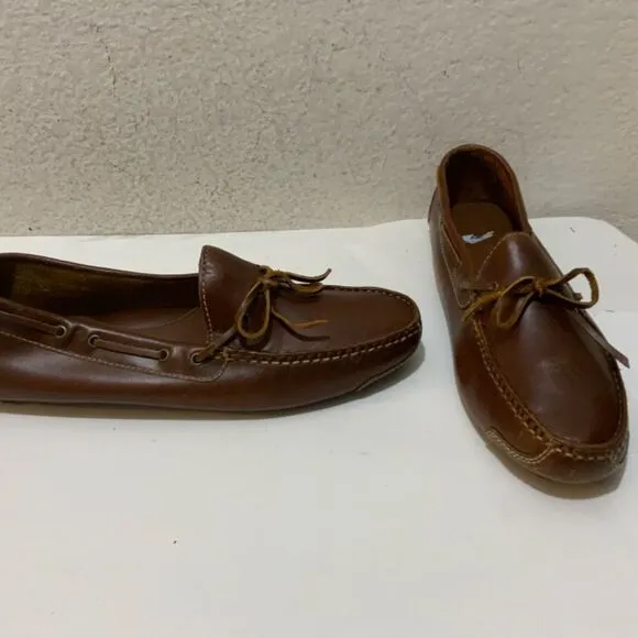Cole Haan Gunnison Waxy Leather Boat Style Drivers  size 8.5 D