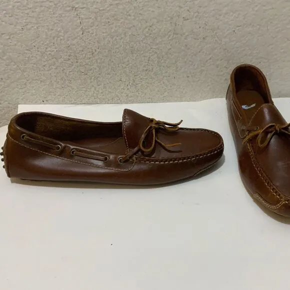 Cole Haan Gunnison Waxy Leather Boat Style Drivers  size 8.5 D