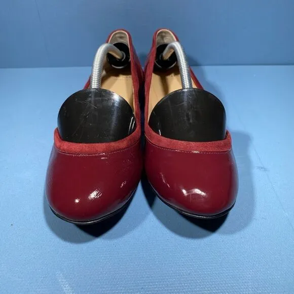 Cole Haan N3632 Women's Red Avery Patent Leather Ballet Flats Size 6,5