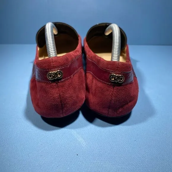 Cole Haan N3632 Women's Red Avery Patent Leather Ballet Flats Size 6,5