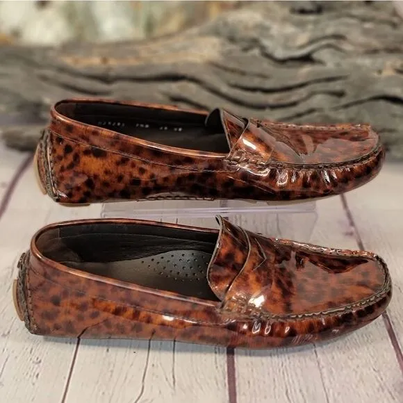 Cole Haan Tortoise Nike Air Driver Penny Loafers Flats