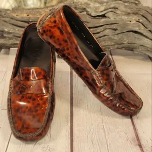 Cole Haan Tortoise Nike Air Driver Penny Loafers Flats