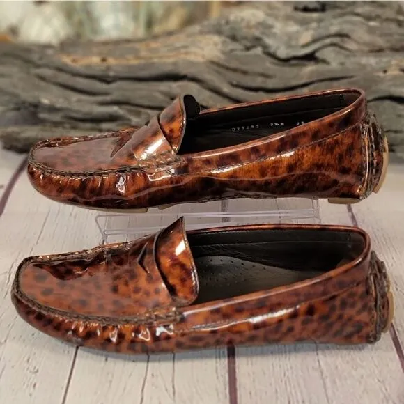 Cole Haan Tortoise Nike Air Driver Penny Loafers Flats