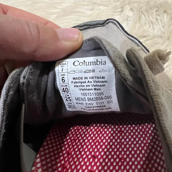 Columbia Men's Bahama Vent Relaxed Laced Boat Shoe Gray Waterproof Size 7