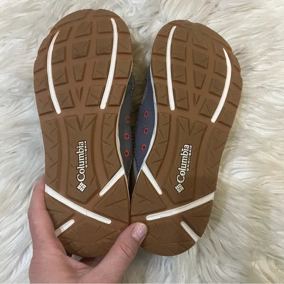 Columbia Men's Bahama Vent Relaxed Laced Boat Shoe Gray Waterproof Size 7