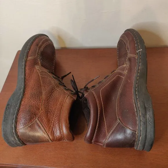 Columbia Men's Wayne Shoes Brown Leather High Top Size 11.5.