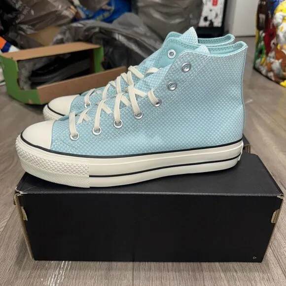 Converse 9.5 Chuck Taylor All Star Lift Hi Sneaker Infinity Pool Blue