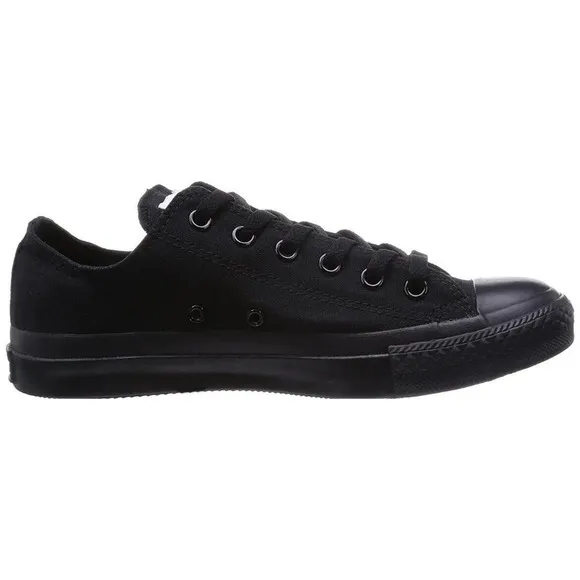 Converse Black CHUCK TAYLOR All Star Low Top Canvas Shoes Mens 12 New Fast Ship