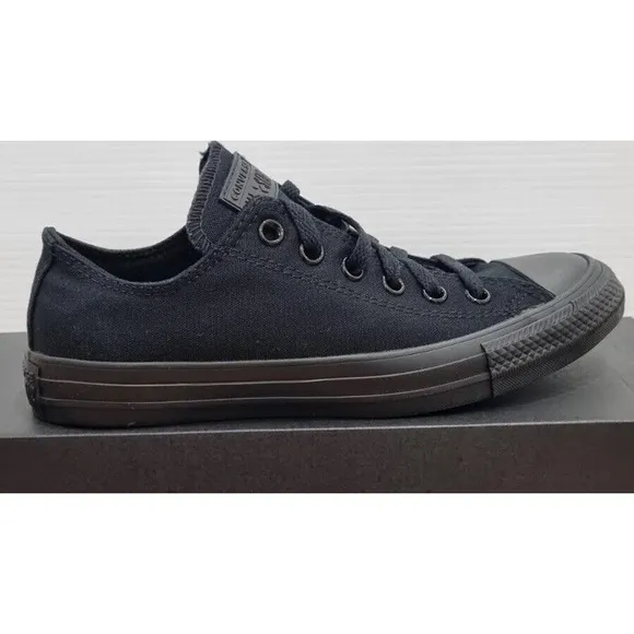 Converse Black CHUCK TAYLOR All Star Low Top Canvas Shoes Mens 12 New Fast Ship