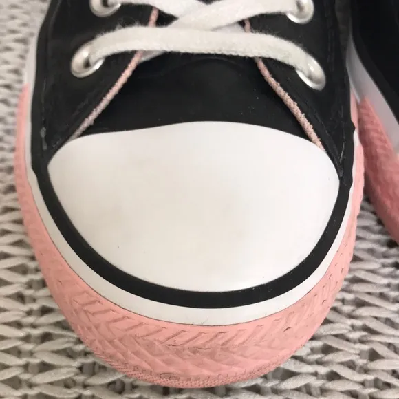 Converse Black Leather Love Sneakers