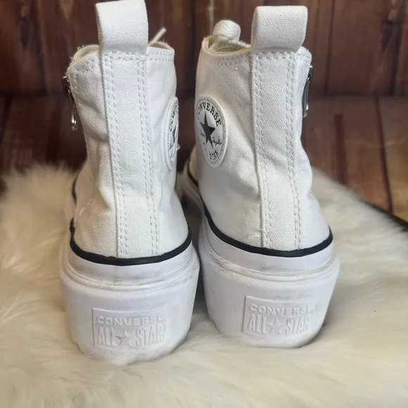 Converse Boy Chuck Taylor All Star Lugged Lift Platform Canvas High Top Shoe 6.5