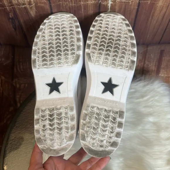 Converse Boy Chuck Taylor All Star Lugged Lift Platform Canvas High Top Shoe 6.5