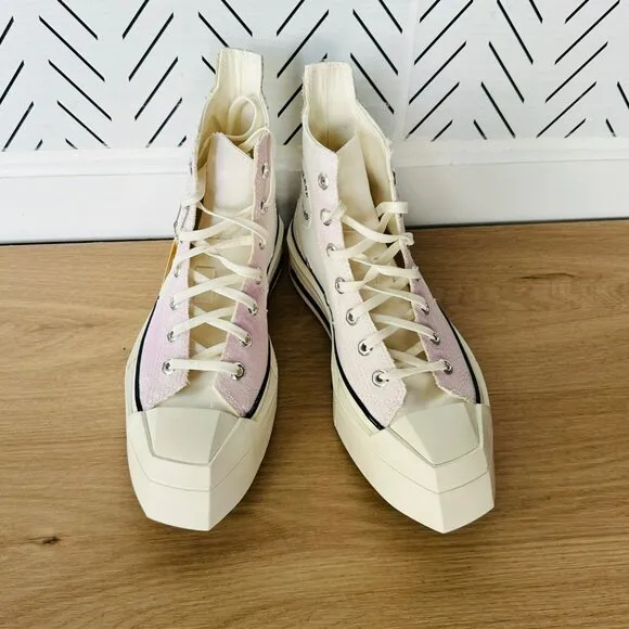 ⭐Converse Chuck 70 De Luxe Squared Hi Top Sz 8.5 Women's Shoes Pink A07599C New