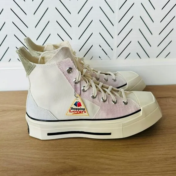 ⭐Converse Chuck 70 De Luxe Squared Hi Top Sz 8.5 Women's Shoes Pink A07599C New