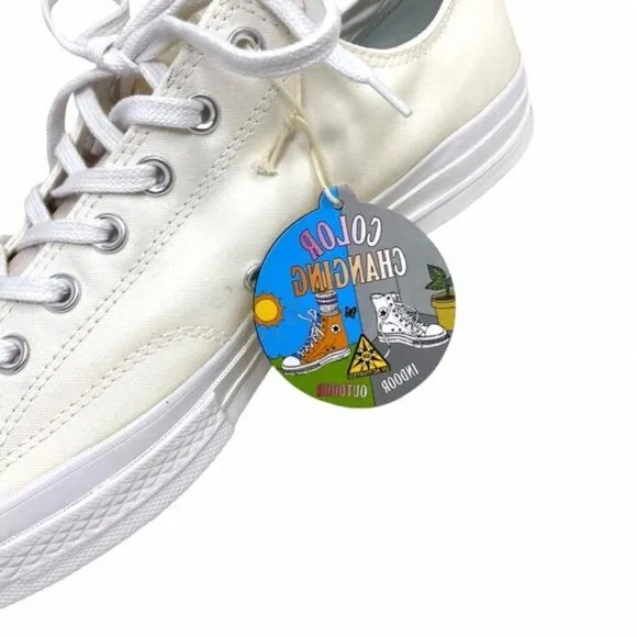 Converse Chuck 70 OX Low Top Shoes Men Size White 166599C Sneakers Skate Canvas
