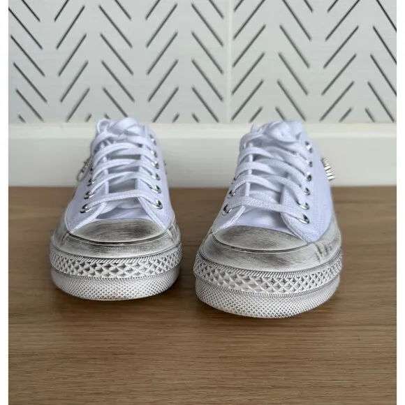 ⭐Converse Chuck 70 Stud Low Edge Sz 7 Women Shoes Sneaker White Punk A07208C New