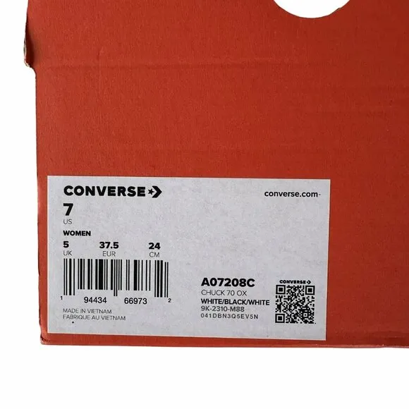 ⭐Converse Chuck 70 Stud Low Edge Sz 7 Women Shoes Sneaker White Punk A07208C New