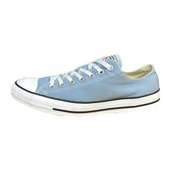 Converse Chuck Taylor All Star Blue Canvas Low Top Sneaker #162116F M-10 W-12