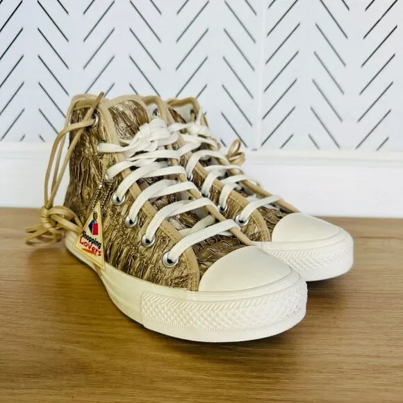 🤩Converse Chuck Taylor All Star Hi Women Luxe Shoes Sz 7 Satin Textured A09782C
