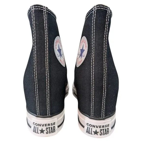 Converse Chuck Taylor All Star Hidden Wedge Platform Black White Sneaker 11 NEW