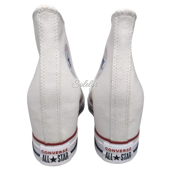 Converse Chuck Taylor All Star Hidden Wedge Platform White Sneaker 11 NEW