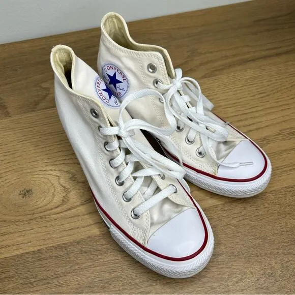 Converse Chuck Taylor All Star Lux Hi High Hidden Heel Wedge White Women’s 8.5