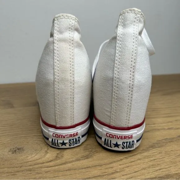Converse Chuck Taylor All Star Lux Hi High Hidden Heel Wedge White Women’s 8.5