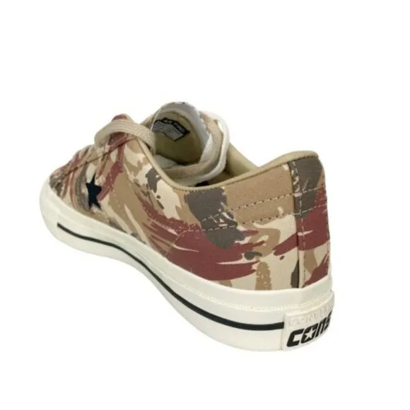 Converse Cons One Star Pro OX Mens Canvas Shoes Brown Camo A03679C NEW Multi Sz