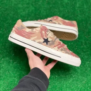 Converse Cons One Star Pro OX Mens Canvas Shoes Brown Camo A03679C NEW Multi Sz