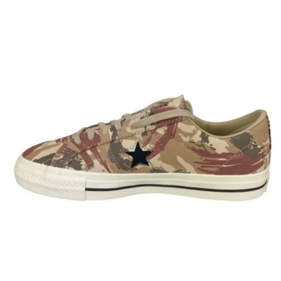Converse Cons One Star Pro OX Mens Canvas Shoes Brown Camo A03679C NEW Multi Sz
