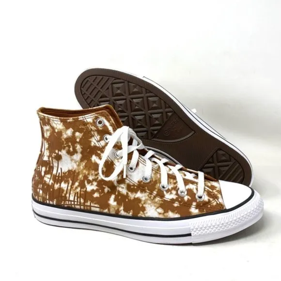Converse Ctas High Top Shoes Men’s Size Canvas Warm Tan White Skate A06004C