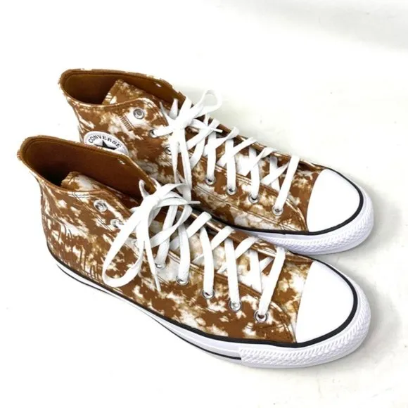 Converse Ctas High Top Shoes Men’s Size Canvas Warm Tan White Skate A06004C