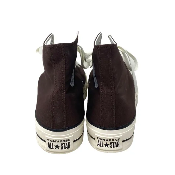 Converse Ctas Lift Platform Casual Brown Canvas Shoes Hi Men Custom 171209C-WWBW