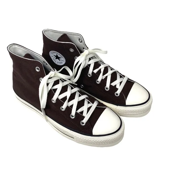 Converse Ctas Lift Platform Casual Brown Canvas Shoes Hi Men Custom 171209C-WWBW