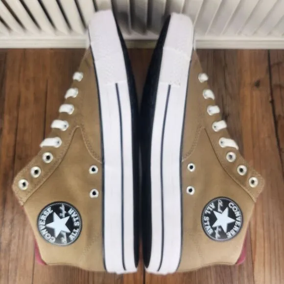Converse CTAS Malden Street Mid Mens Size 12 Roasted Cherry Canvas Sneaker Shoes