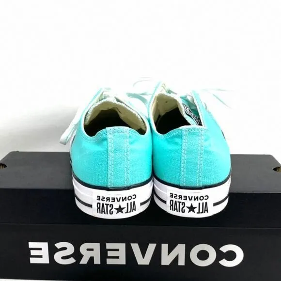 Converse CTAS OX Shoes Low Top Canvas Electric Aqua 171266F Sneakers Size Men’s
